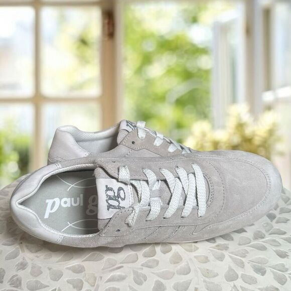 Paul Green $455 Tanner Leather Suede Rhinestone Sneaker Size 5.5 AU 8 US - Picture 4 of 16